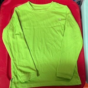 Kids Lime Green Long Sleeve Sun protection Shirt